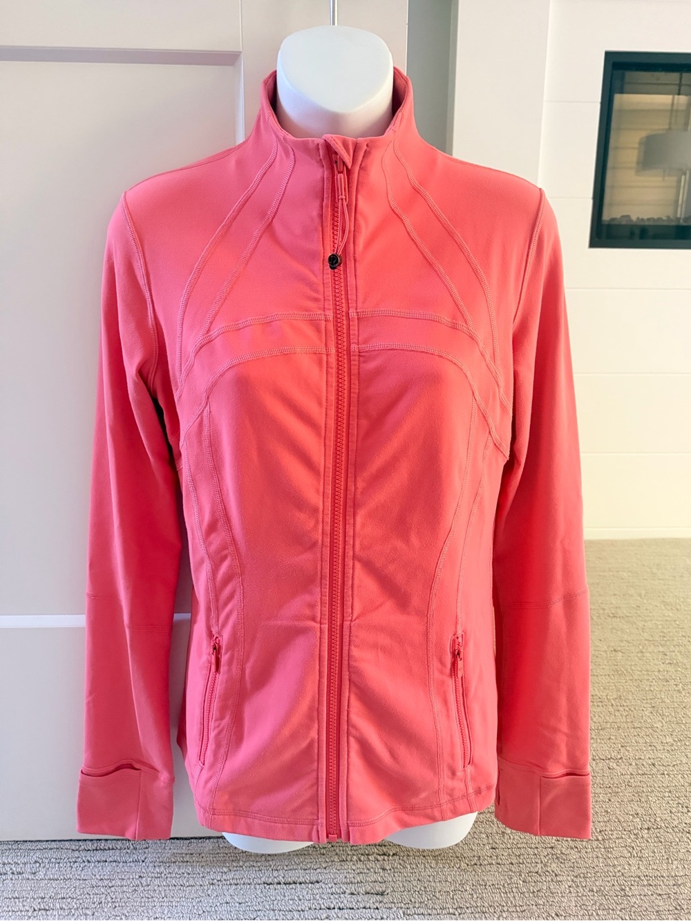 LULULEMON Define Jacket in a Gorgeous Peony Pink Shade Sz 8 NEW $118!! Sold-Out
